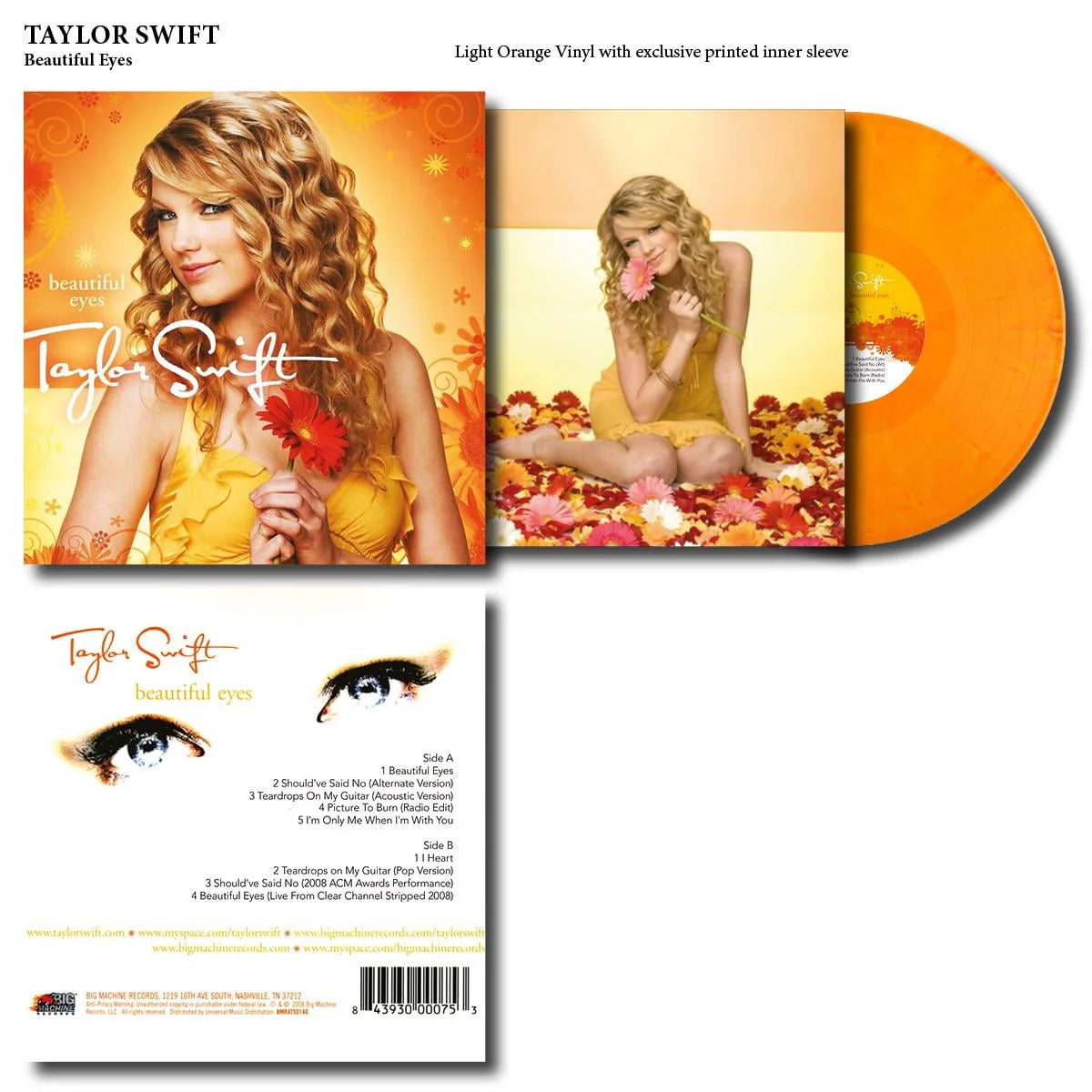 Taylor Swift - Beautiful Eyes Vinyl LP