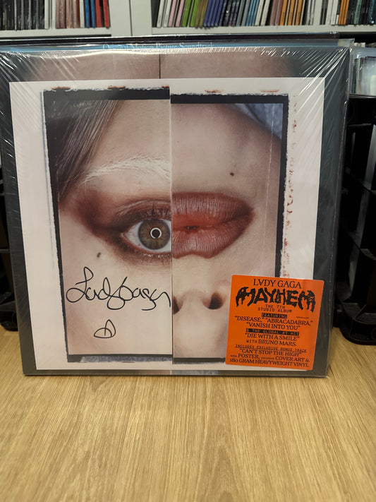 Lady Gaga - MAYHEM, (Autographed Insert) Black Vinyl 2LP
