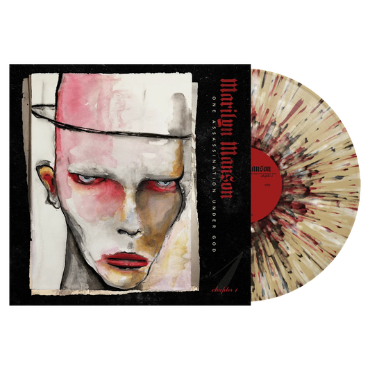 Marilyn Manson - One Assassination Under God, Tan with Black Bone and Red Splatter LP (LTD to 1200)