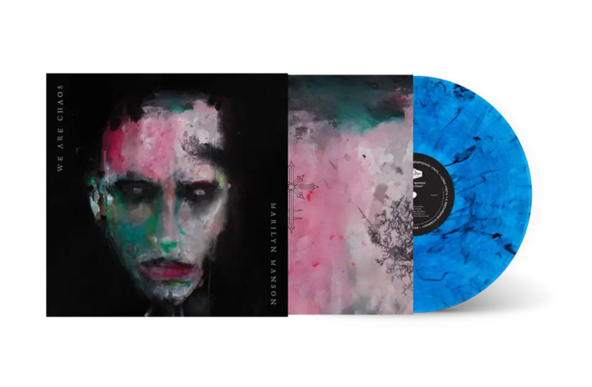 Marilyn Manson - We Are Chaos, Webstore Exclusive Blue & Black Ice LP