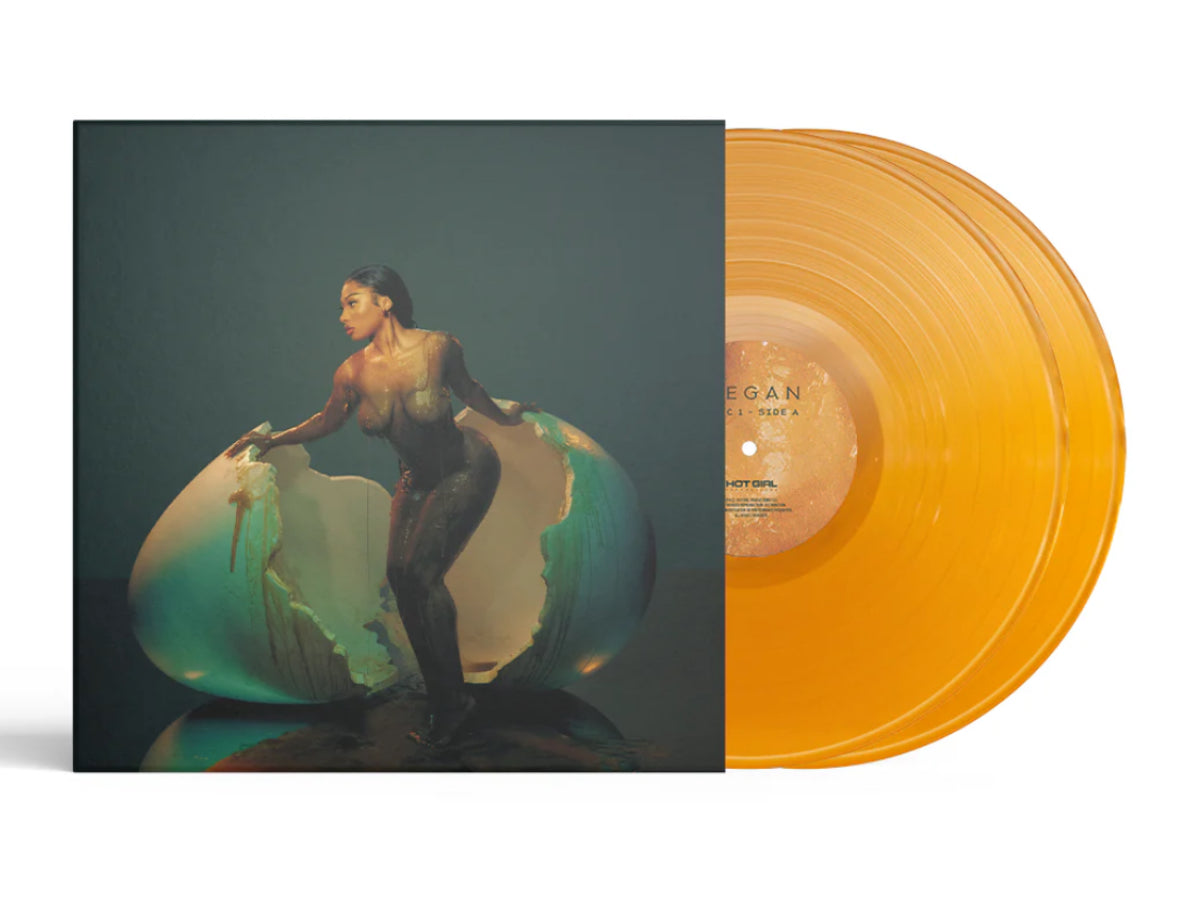 Megan Thee Stallion - MEGAN VINYL, ‘Green Edition’ Opaque Tan Vinyl 2LP