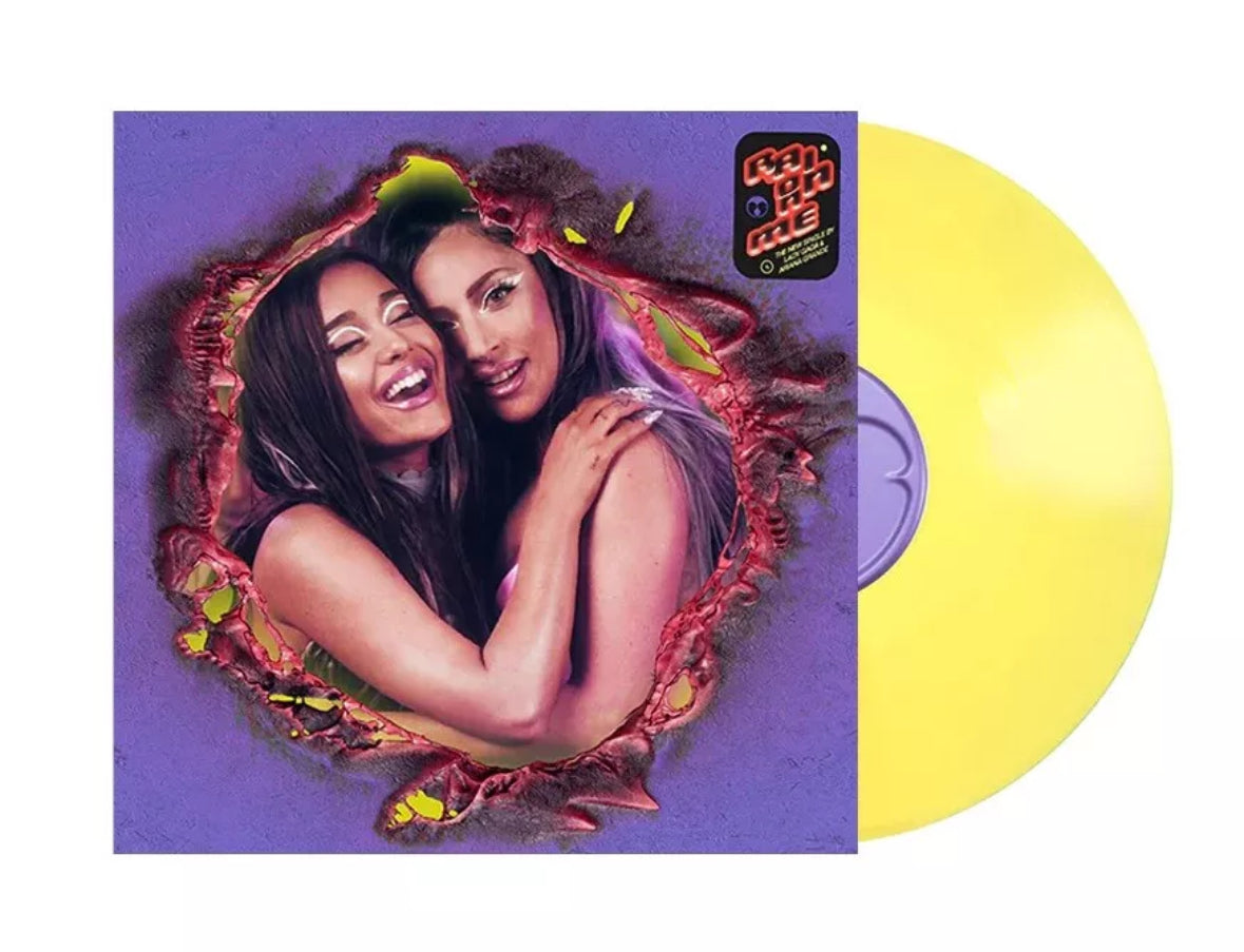 Lady Gaga, Ariana Grande - Rain On Me 7" Yellow Vinyl Single