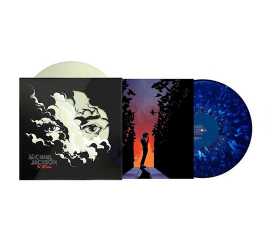 Michael Jackson - Scream, Glow in the dark/Blue luminous splatter LP