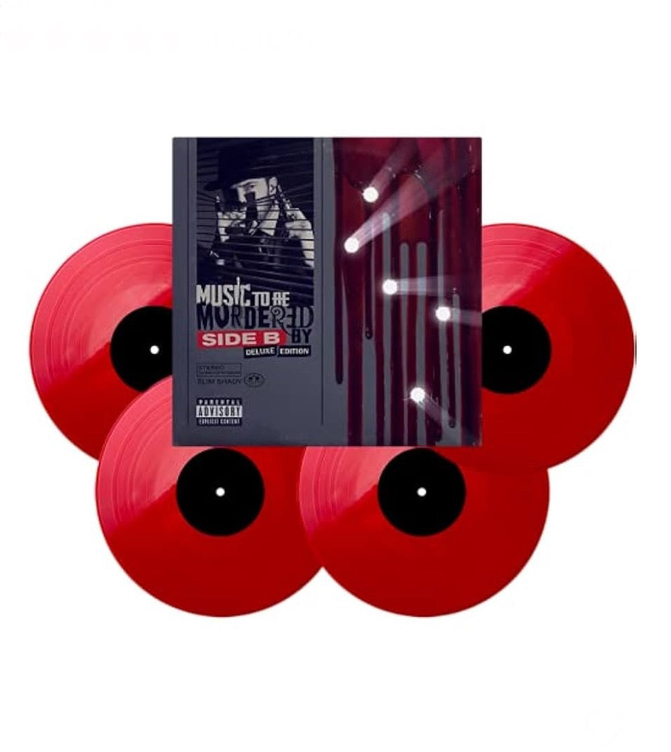 Eminem- Music To Be Murdered By (Side B) - Exclusive Deluxe Edition Red Colored Vinyl 4LP With Alternate Cover