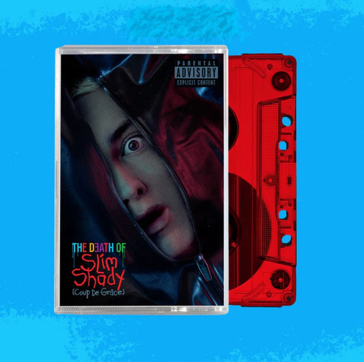 Eminem- THE DEATH OF SLIM SHADY (COUP DE GRÂCE) RED TRANSLUCENT CASSETTE