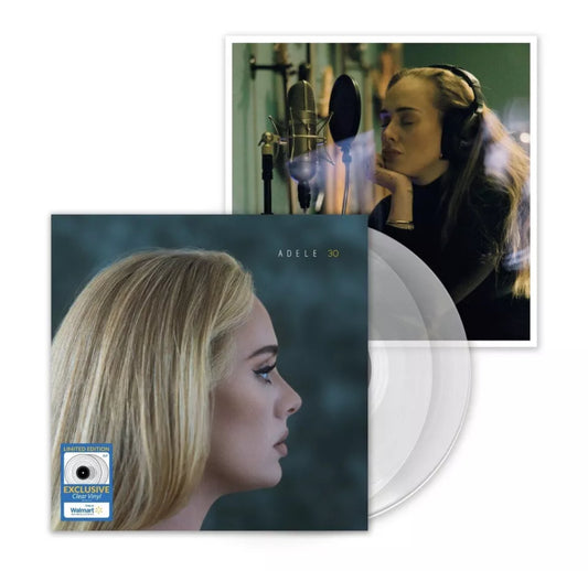 Adele - 30, Limited Edition Clear Color Vinyl 2LP w/ Bonus 12x12 Print