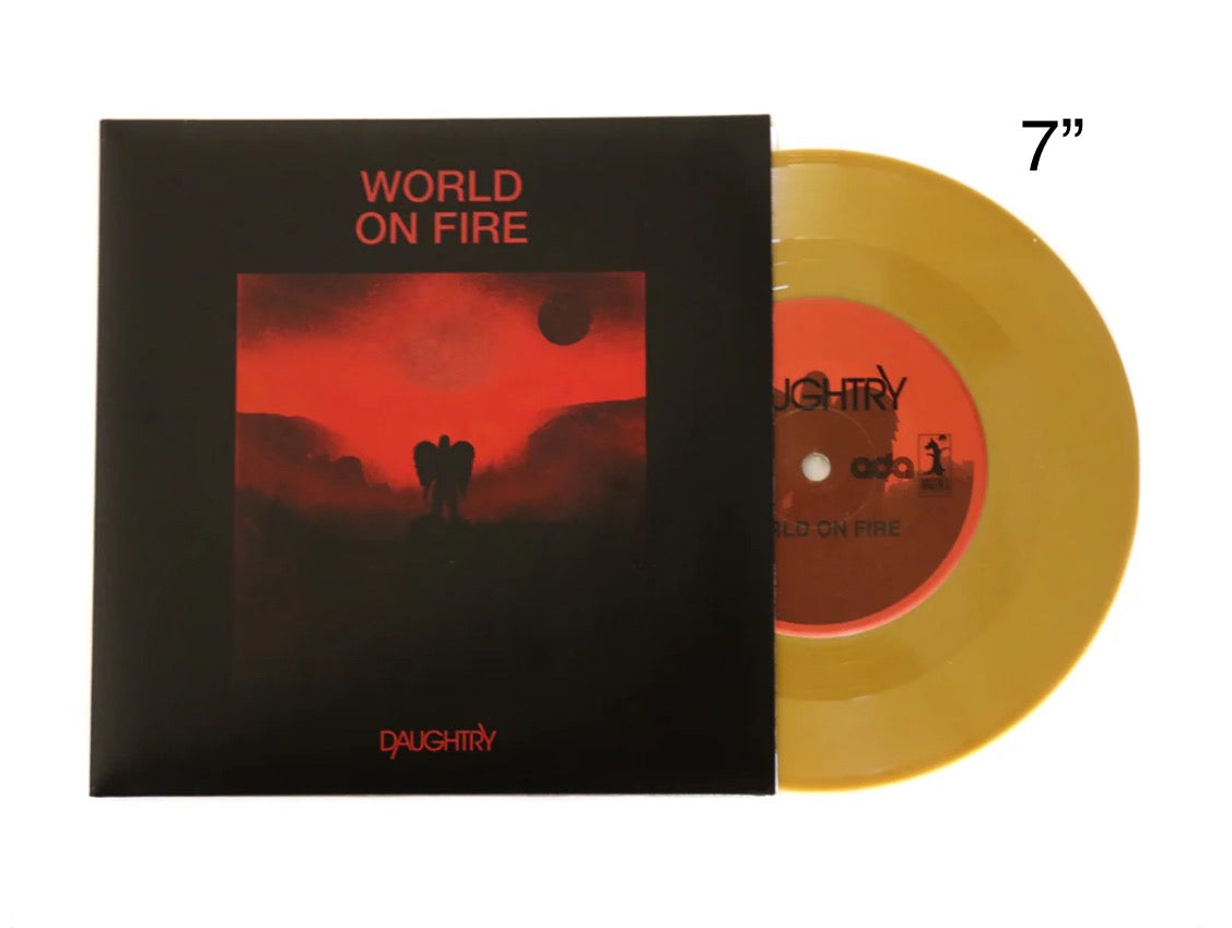 Daughtry - World On Fire / Heavy Is The Crown 7" (Gold)