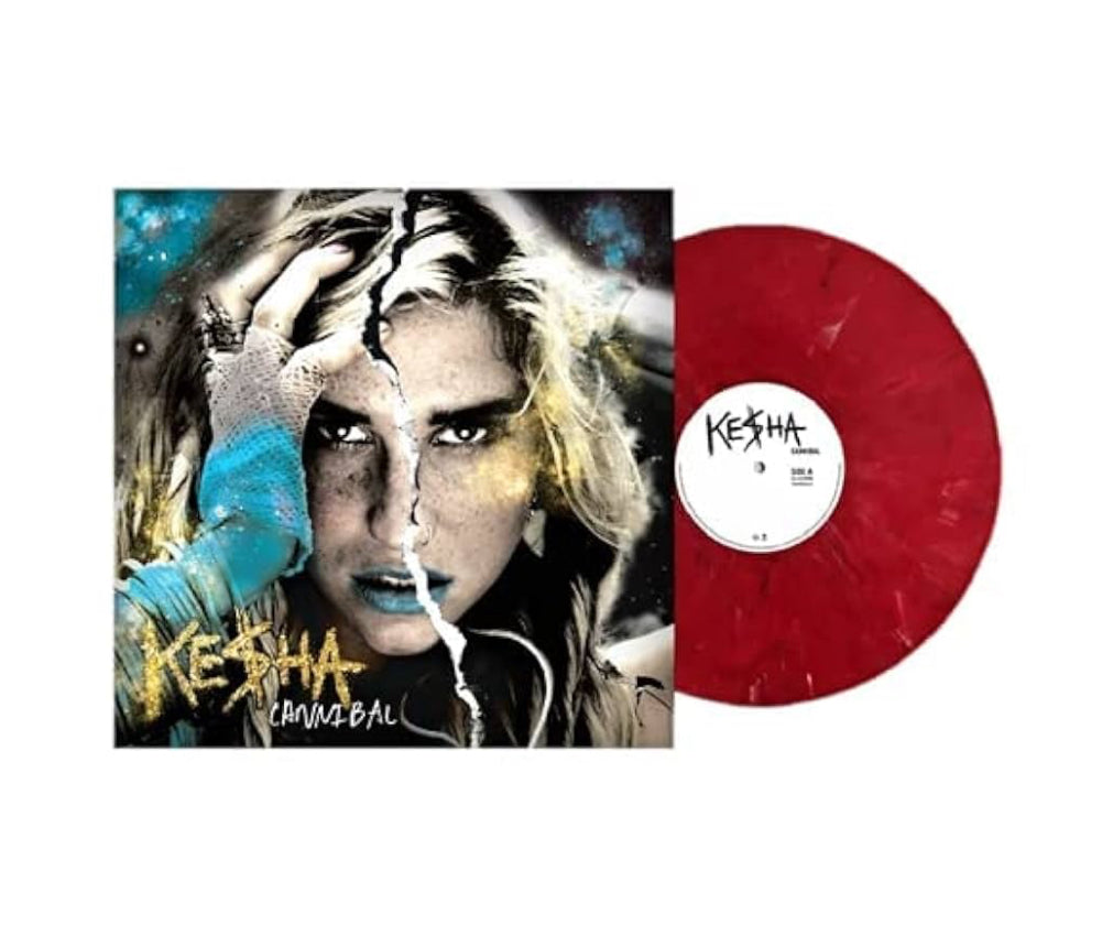 Kesha - Cannibal - Exclusive Limited Edition Marbled Red Colored Vinyl LP (Expanded Edition)