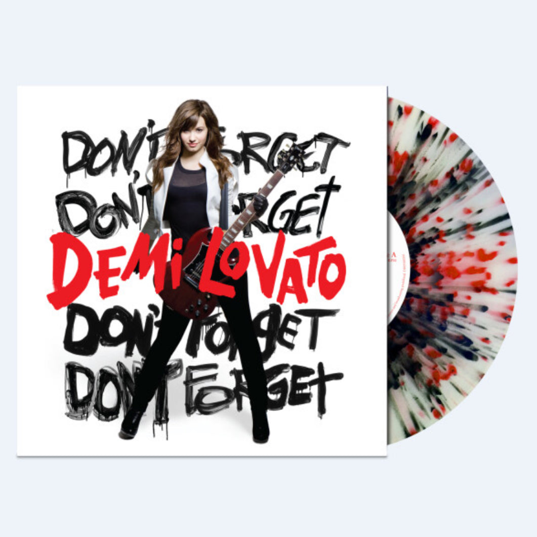 Demi Lovato - Don’t Forget, clear vinyl with red and black splatter