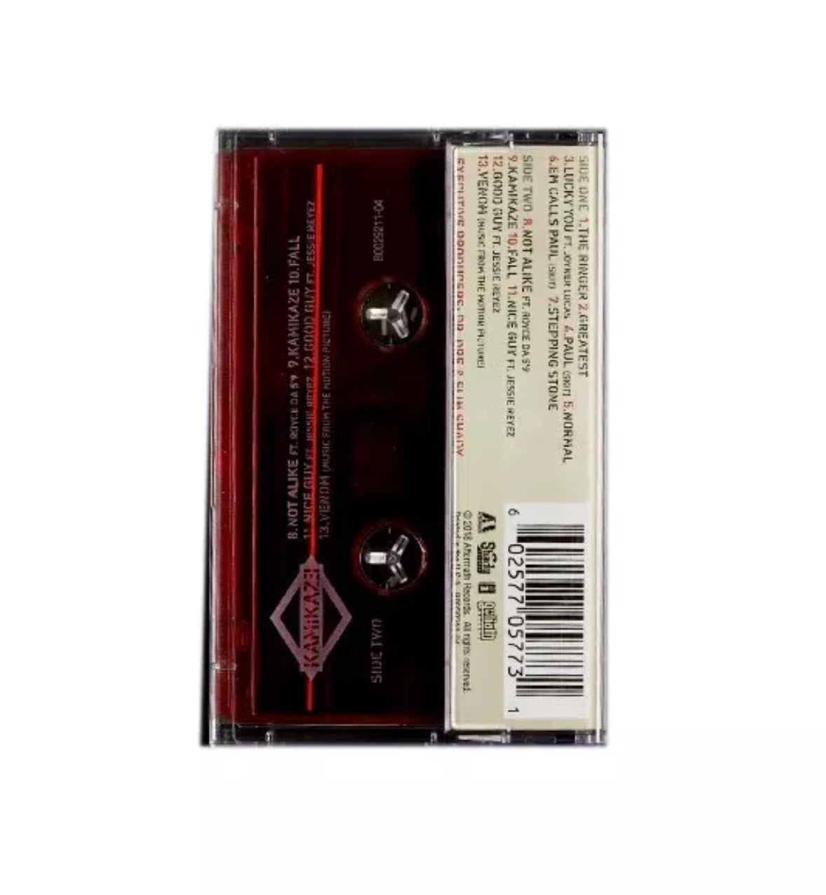 EMINEM- Kamikaze, Translucent Red Cassette