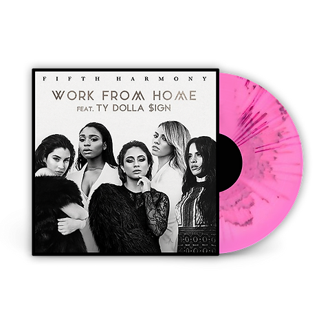 Fifth Harmony - Work From Home, Opaque Pink Splatter Colored Vinyl LP