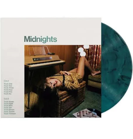 NEW Taylor Swift – Midnights, Jade Green Marbled Vinyl LP