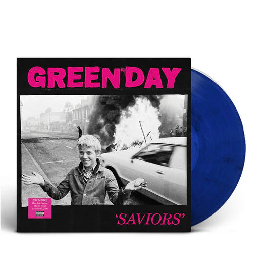 Green Day - ‘Saviors’ Limited Edition (5000) Blue Jay Marble Color Vinyl LP