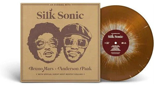 Bruno Mars, Anderson .Paak - Silk Sonic, Gold, White & Apple Red Splatter Vinyl